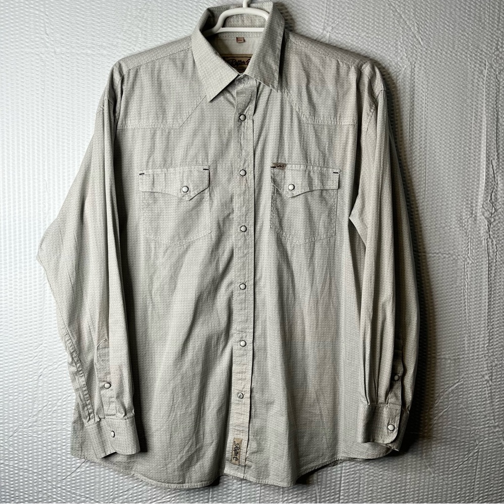 Rafter C Pearl Snap Western long Sleeve Shirt Size XXL